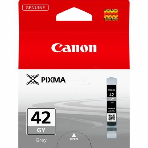 ORIGINAL CANON CLI42GY Tintenpatrone grau 492 Seiten, 13,00 ml (6390 B 001)