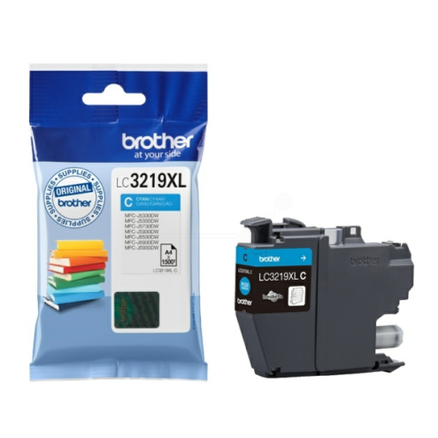 ORIGINAL BROTHER LC3219XLC Tintenpatrone cyan 1.500 Seiten, 12,40 ml