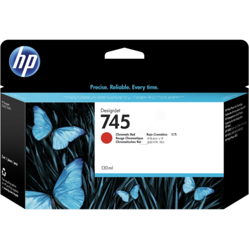 ORIGINAL HP 745 Tintenpatrone rot chromatic 130,00 ml (F9K00A)