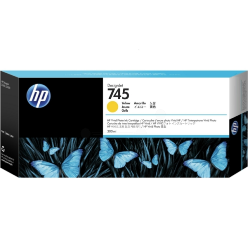 ORIGINAL HP 745 Tintenpatrone gelb 300,00 ml (F9K02A)