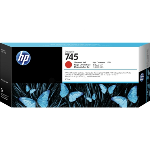 ORIGINAL HP 745 Tintenpatrone rot chromatic 300,00 ml (F9K06A)