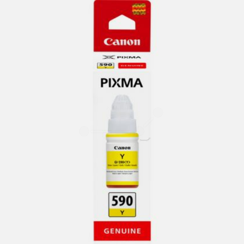 ORIGINAL CANON GI590Y Tintenflasche gelb 7.000 Seiten, 70,00 ml (1606 C 001)