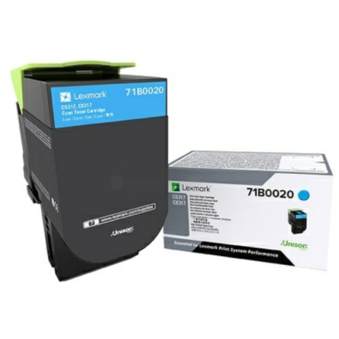 ORIGINAL LEXMARK 71B20C0 Toner-Kit cyan return program 2.300 Seiten