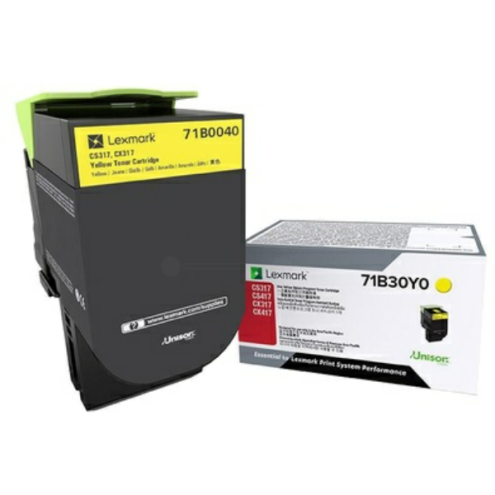 ORIGINAL LEXMARK 71B0040 Toner-Kit gelb 2.300 Seiten