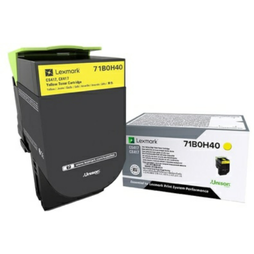 ORIGINAL LEXMARK 71B0H40 Toner-Kit gelb 3.500 Seiten