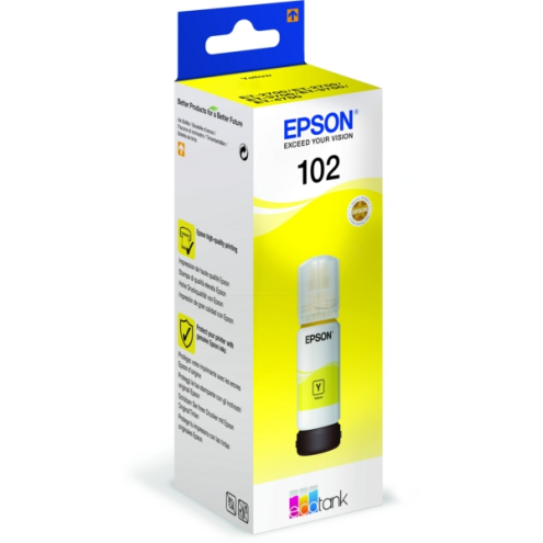 ORIGINAL EPSON 102 Tintenflasche gelb 6.000 Seiten, 70,00 ml (C 13 T 03R440)