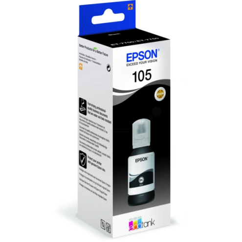 ORIGINAL EPSON 105 Tintenflasche schwarz 8.000 Seiten, 140,00 ml (C 13 T 00Q140)