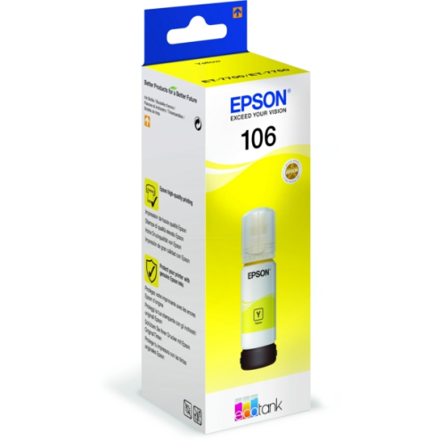 ORIGINAL EPSON 106 Tintenflasche gelb 5.000 Seiten, 70,00 ml (C 13 T 00R440)