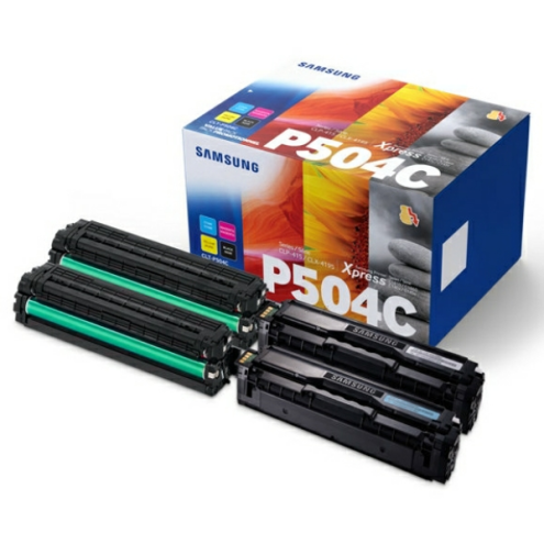 ORIGINAL HP CLTP504C Tonerkartusche MultiPack Bk,C,M,Y 2500pg + 3x1800pg (SU 400 A)