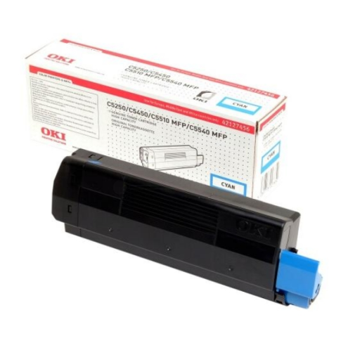 ORIGINAL OKI 42127456 Toner cyan 5.000 Seiten/5%