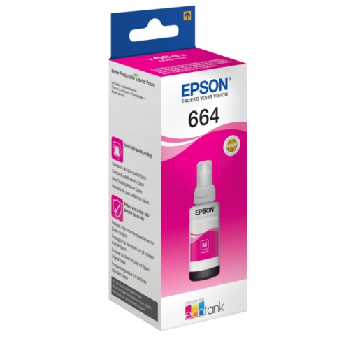 ORIGINAL EPSON 664 Tintenflasche magenta 6.500 Seiten, 70,00 ml (C 13 T 664340)