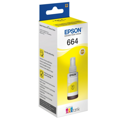 ORIGINAL EPSON 664 Tintenflasche gelb 6.500 Seiten, 70,00 ml (C 13 T 664440)
