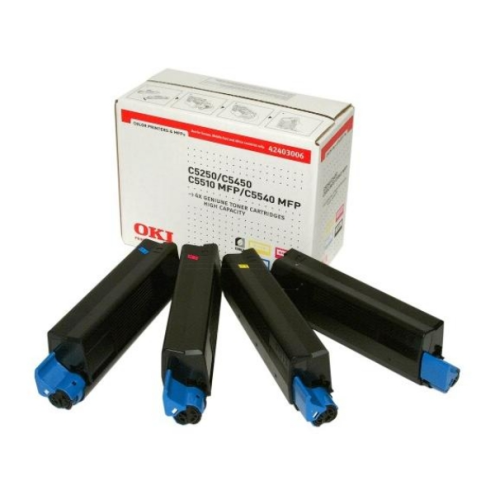 ORIGINAL OKI 42403006 Toner Value-Kit (Bk,C,M,Y) 5.000 Seiten/5%