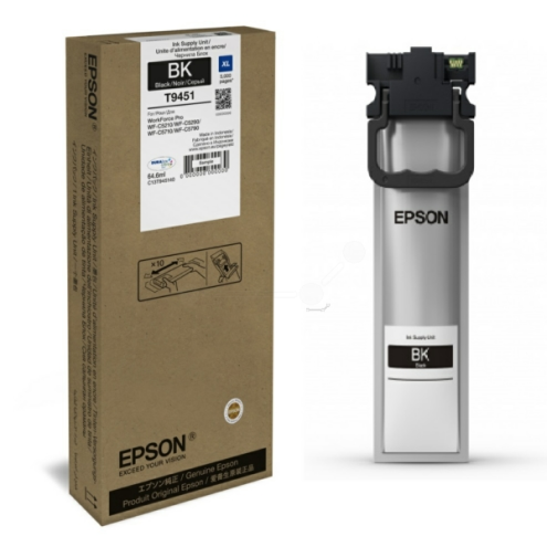 ORIGINAL EPSON T9451 Tintenpatrone schwarz High-Capacity 5.000 Seiten, 65,00 ml (C 13 T 945140)
