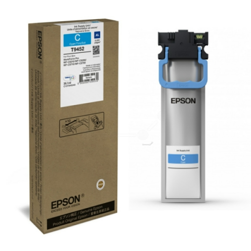 ORIGINAL EPSON T9452 Tintenpatrone cyan High-Capacity 5.000 Seiten, 38,00 ml (C 13 T 945240)