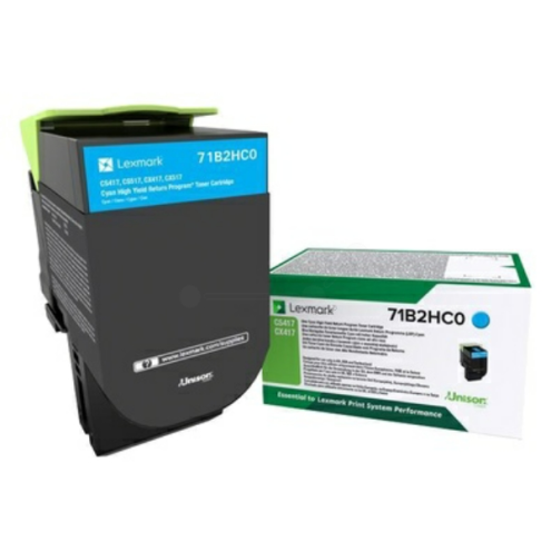 ORIGINAL LEXMARK 71B2HC0 Toner-Kit cyan return program 3.500 Seiten