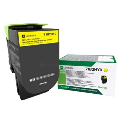 ORIGINAL LEXMARK 71B2HY0 Toner-Kit gelb return program 3.500 Seiten