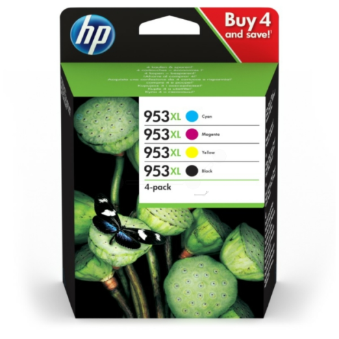 ORIGINAL HP 953XL Tintenpatrone MultiPack Bk,C,M,Y High-Capacity 42,5ml + 3x18,5ml (3HZ52AE)