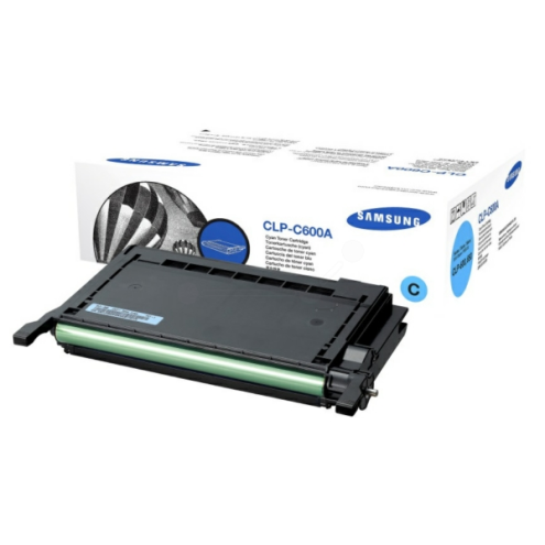 ORIGINAL SAMSUNG CLPC600AELS Toner cyan 4.000 Seiten/5%