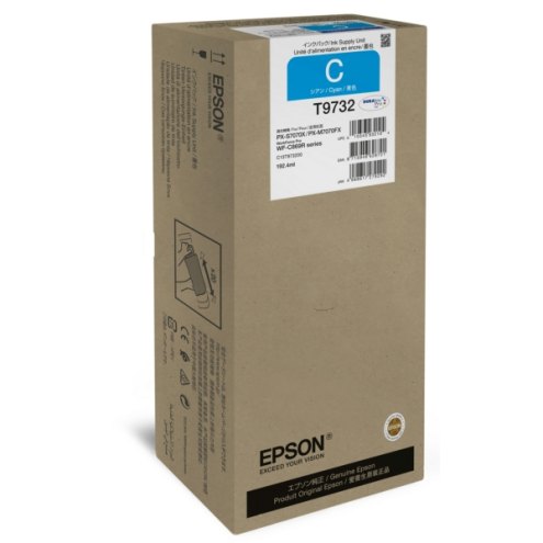 ORIGINAL EPSON T9732 Tintenpatrone cyan 22.000 Seiten, 192,40 ml (C 13 T 973200)