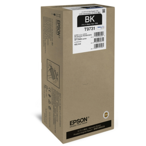 ORIGINAL EPSON T9731 Tintenpatrone schwarz 22.500 Seiten, 402,10 ml (C 13 T 97310N)