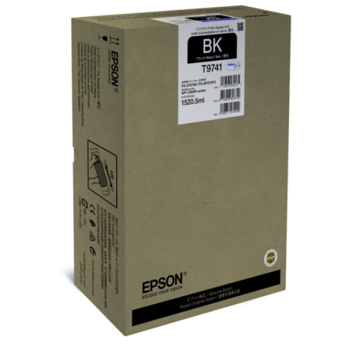 ORIGINAL EPSON T9741 Tintenpatrone schwarz 86.000 Seiten, 1.520,50 ml (C 13 T 97410N)