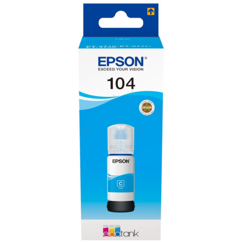 ORIGINAL EPSON 104 Tintenflasche cyan 7.500 Seiten, 65,00 ml (C 13 T 00P240)