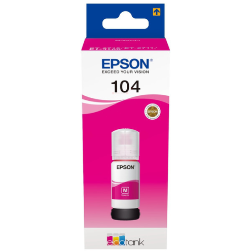 ORIGINAL EPSON 104 Tintenflasche magenta 7.500 Seiten, 65,00 ml (C 13 T 00P340)