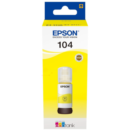 ORIGINAL EPSON 104 Tintenflasche gelb 7.500 Seiten, 65,00 ml (C 13 T 00P440)