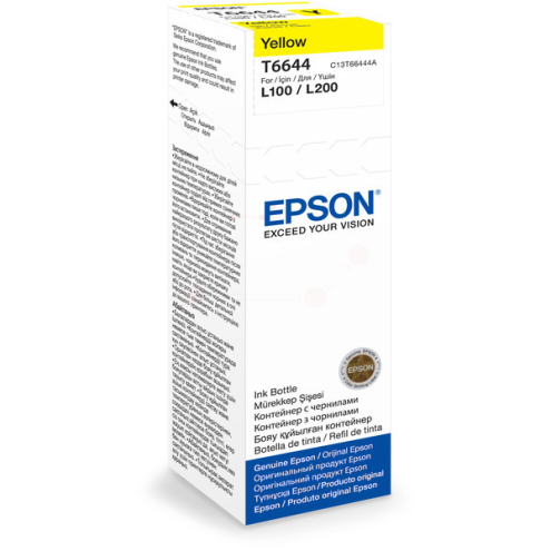ORIGINAL EPSON T6644 Tintenflasche gelb 6.500 Seiten, 70,00 ml (C 13 T 66444A)
