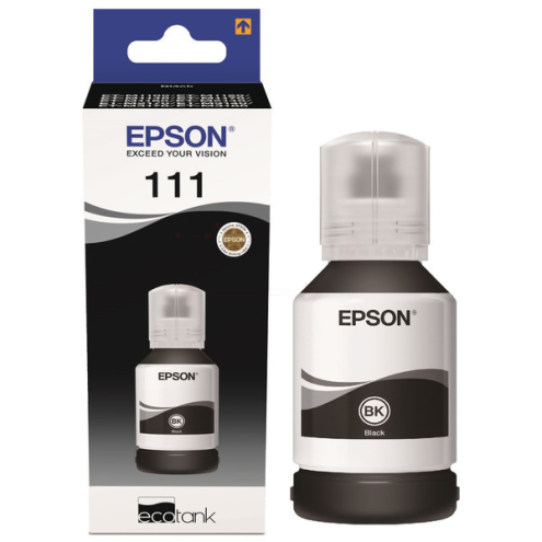 ORIGINAL EPSON 111 Tintenflasche schwarz High-Capacity 6.000 Seiten, 120,00 ml (C 13 T 03M140)