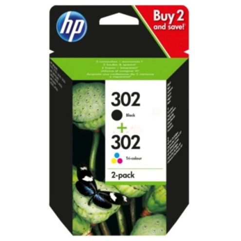 ORIGINAL HP 302 Druckkopfpatrone Multipack schwarz + color 170pg + 150pg (X4D37AE)