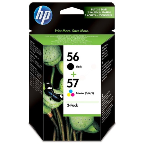 ORIGINAL HP 5657 Druckkopfpatrone Multipack schwarz + color 520 pg + 500 pg (SA 342 AE)