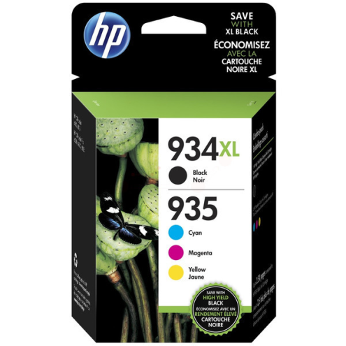 ORIGINAL HP 934XL935 Tintenpatrone MultiPack Bk,C,M,Y 1000pg + 3x825pg (X4E14AE)