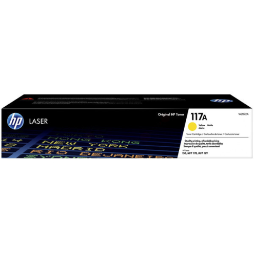 ORIGINAL HP 117A Toner-Kit gelb 700 Seiten (W 2072 A)