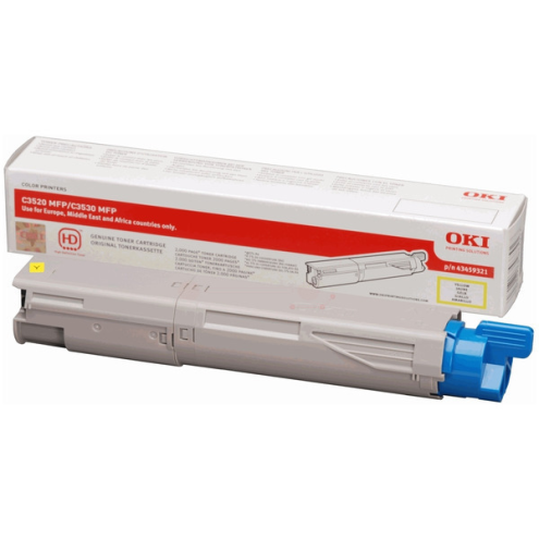 ORIGINAL OKI 43459321 Toner-Kit gelb High-Capacity 2.000 Seiten/5%