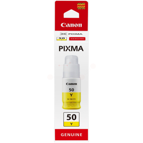 ORIGINAL CANON GI50Y Tintenflasche gelb 7.700 Seiten, 70,00 ml (3405 C 001)