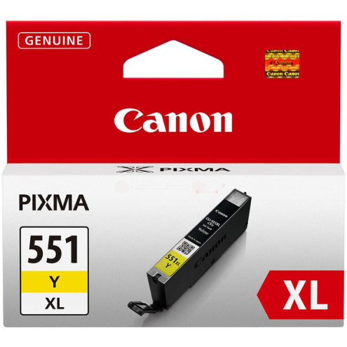 ORIGINAL CANON CLI551YXL Tintenpatrone gelb High-Capacity 695 Seiten, 11,00 ml (6446 B 001)