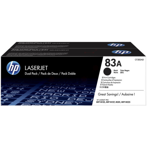 ORIGINAL HP 83A Tonerkartusche Doppelpack 1.500 Seiten/5%, VE=2 (CF 283 AD)