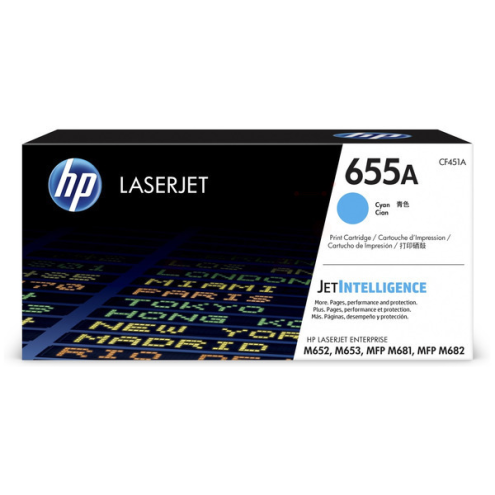 ORIGINAL HP 655A Tonerkartusche cyan 10.500 Seiten (CF 451 A)