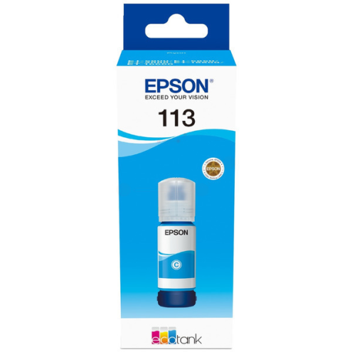 ORIGINAL EPSON 113 Tintenflasche cyan 6.000 Seiten, 70,00 ml (C 13 T 06B240)