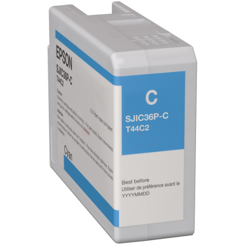 ORIGINAL EPSON SJIC36PC Tintenpatrone cyan 80,00 ml (C 13 T 44C240)