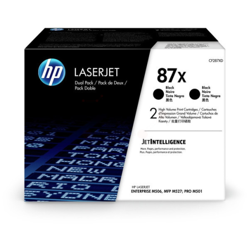 ORIGINAL HP 87X Tonerkartusche High-Capacity Doppelpack 18.000 Seiten, VE=2 (CF 287 XD)