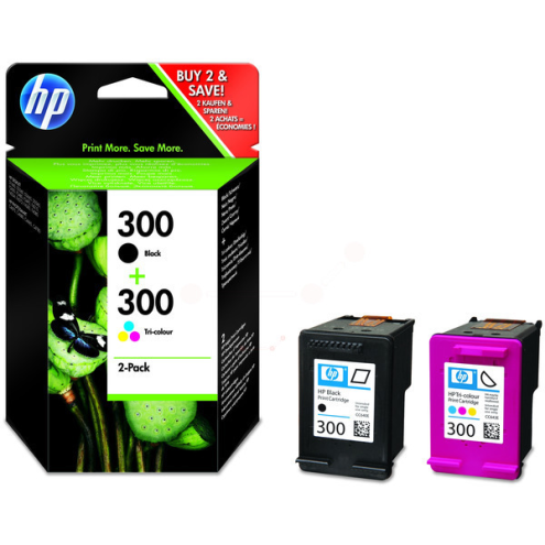 ORIGINAL HP 300 Druckkopfpatrone Multipack schwarz + color 200pg + 160 pg (CN 637 EE)
