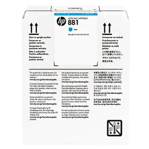 ORIGINAL HP 881 Tintenpatrone cyan 5.000,00 ml (CR 331 A)