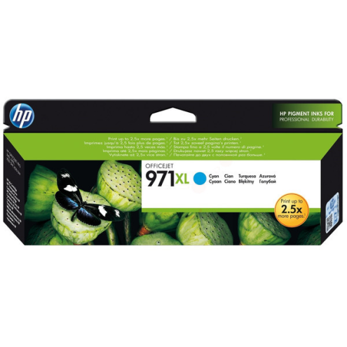 ORIGINAL HP 971XL Tintenpatrone cyan High-Capacity 6.600 Seiten, 86,50 ml (CN 626 AE)