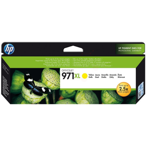 ORIGINAL HP 971XL Tintenpatrone gelb High-Capacity 6.600 Seiten, 83,00 ml (CN 628 AE)