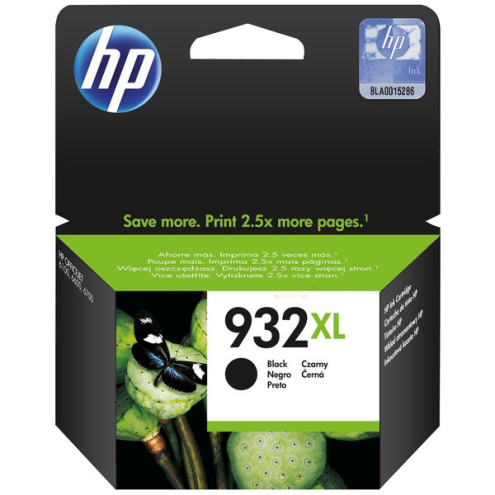 ORIGINAL HP 932XL Tintenpatrone schwarz High-Capacity 1.000 Seiten, 22,50 ml (CN 053 AE)