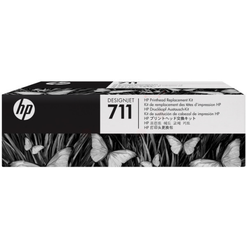 ORIGINAL HP 711 Druckkopf + Tintenpatrone Bk,C,M,Y 48,00 ml, VE=4 (C1Q10A)