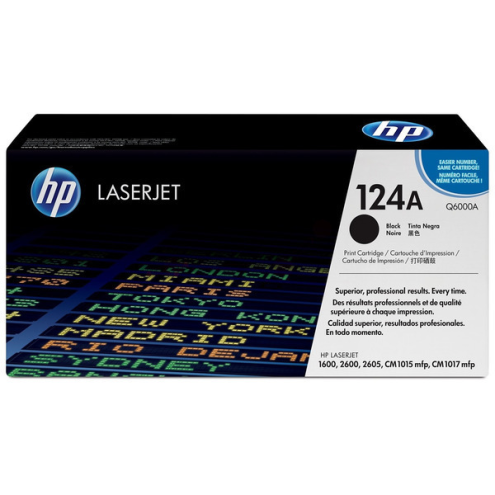 ORIGINAL HP 124A Tonerkartusche schwarz 2.500 Seiten/5% (Q 6000 A)